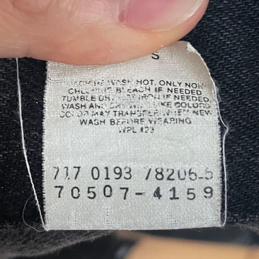 Levi's 70507 USA製 ブラック デニムジャケット 90s 後染め