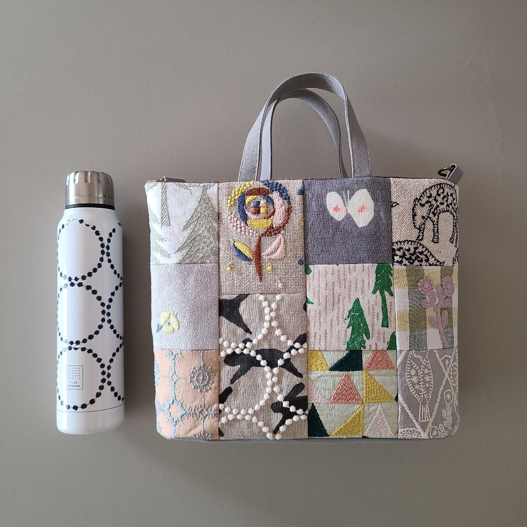 ミナペルホネン　ハンドメイドバッグ・11