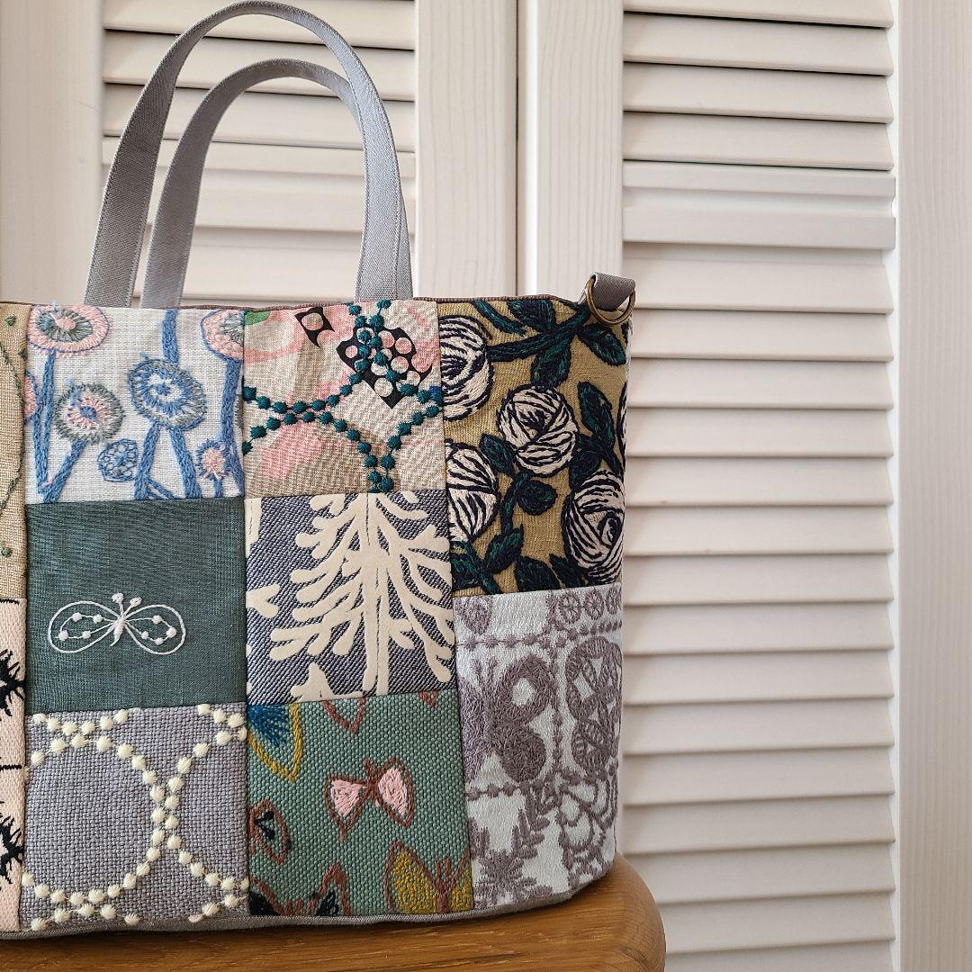 ミナペルホネン　ハンドメイドバッグ・11