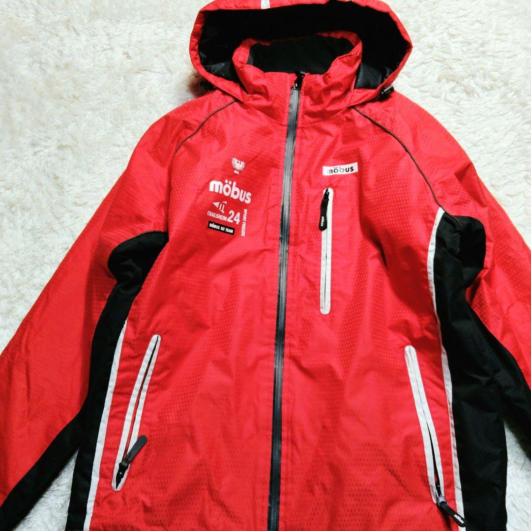 ✨mobus✨スキー スノボ ウェア 上下 メンズL 赤 黒 ユニセックス