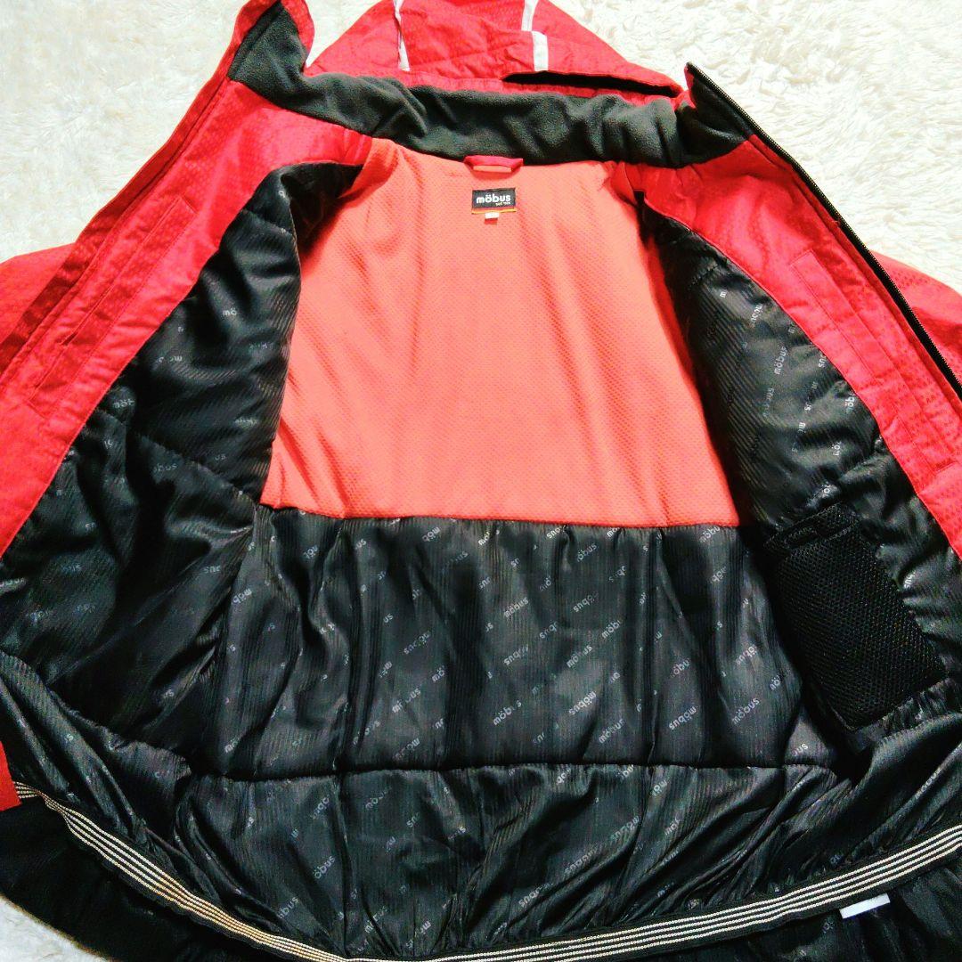 ✨mobus✨スキー スノボ ウェア 上下 メンズL 赤 黒 ユニセックス