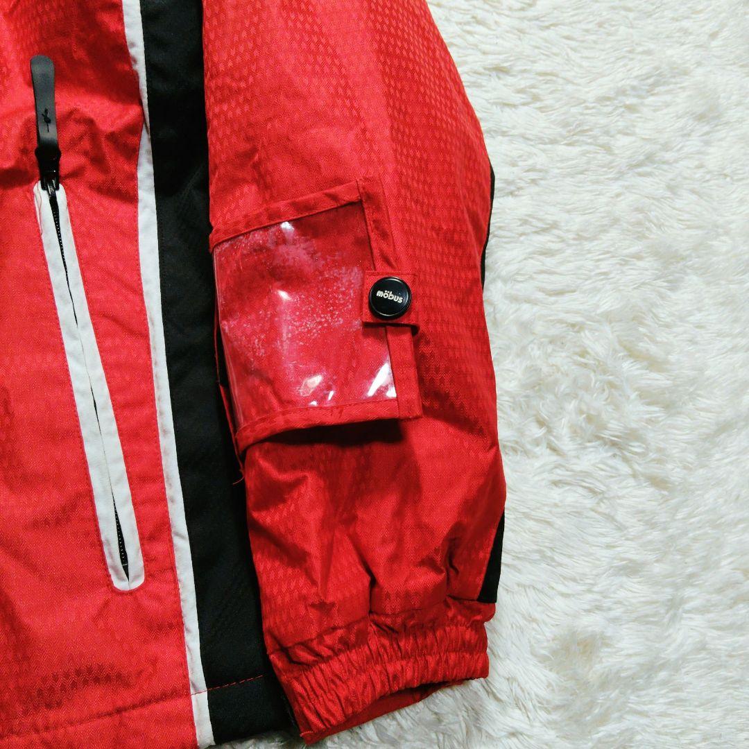 ✨mobus✨スキー スノボ ウェア 上下 メンズL 赤 黒 ユニセックス