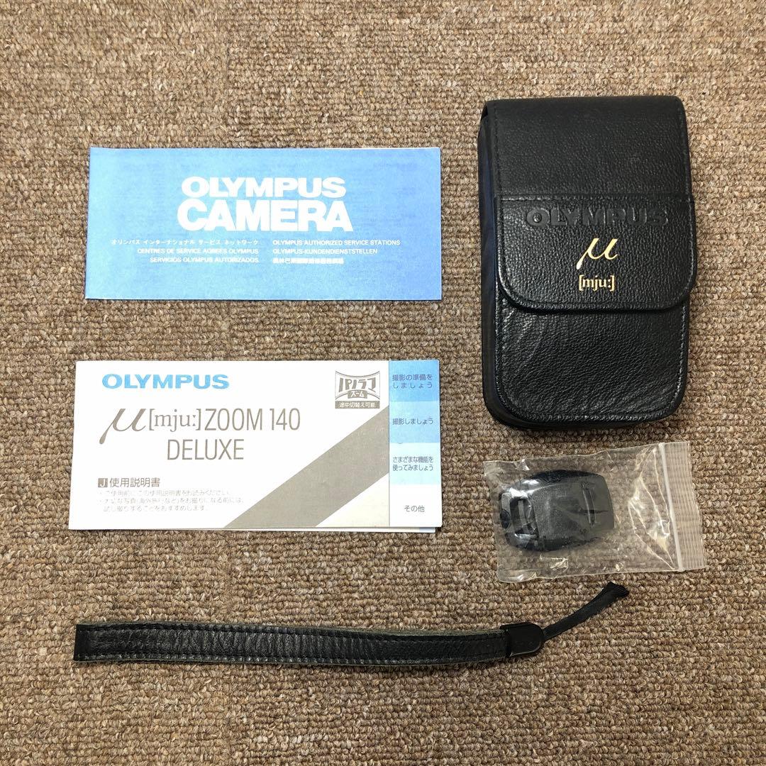 OLYMPUS μ ZOOM140 フィルムカメラ 動作確認済 付属品完備