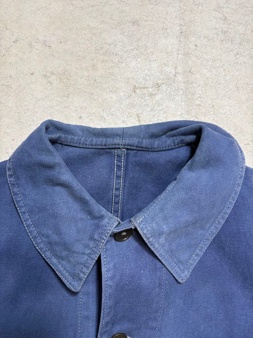 40-50s 【ユーロワークジャケット】 Vポケ コットンツイル フレンチ