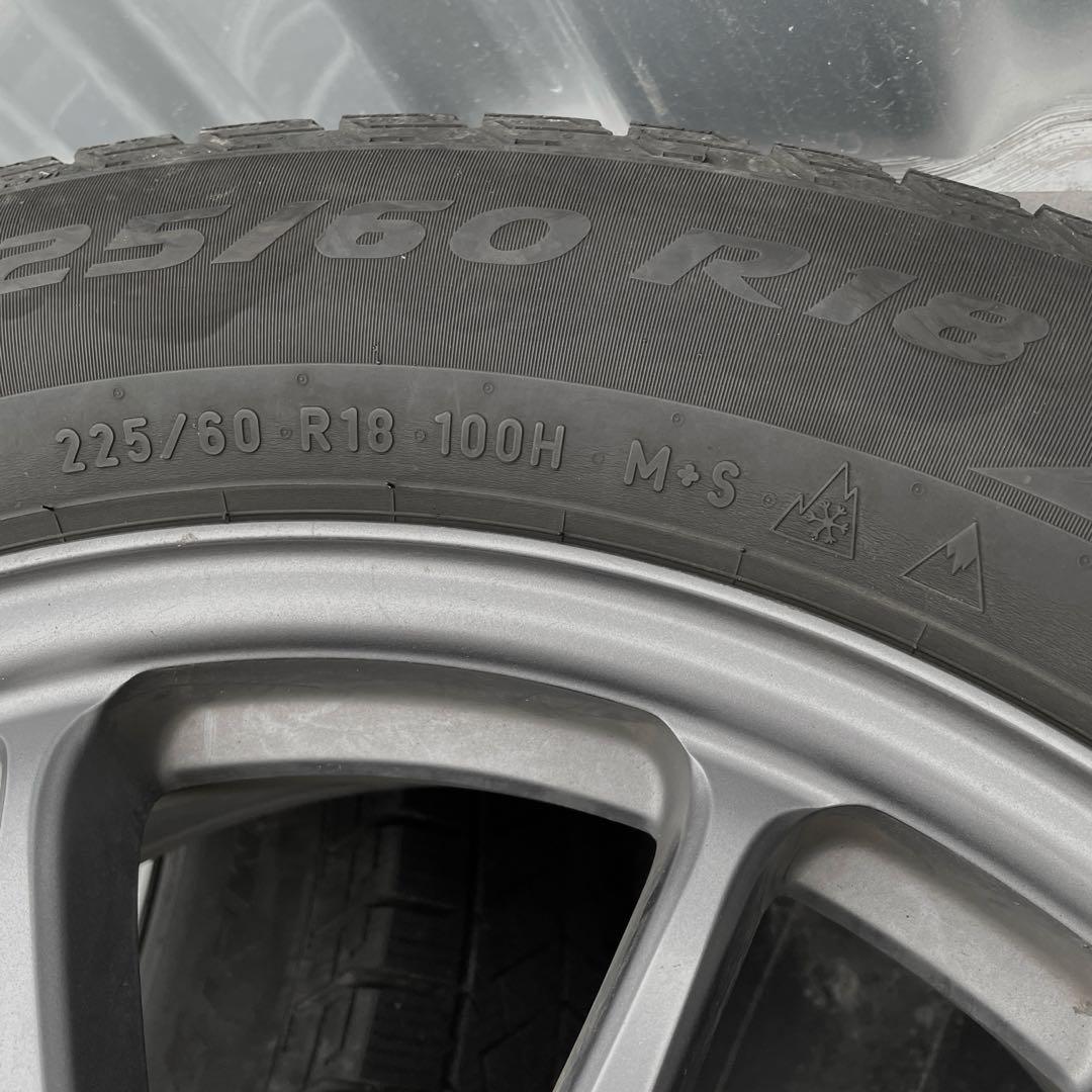 225/60r18 スタッドレス ホイール 18インチ 4本セットの1本No.1