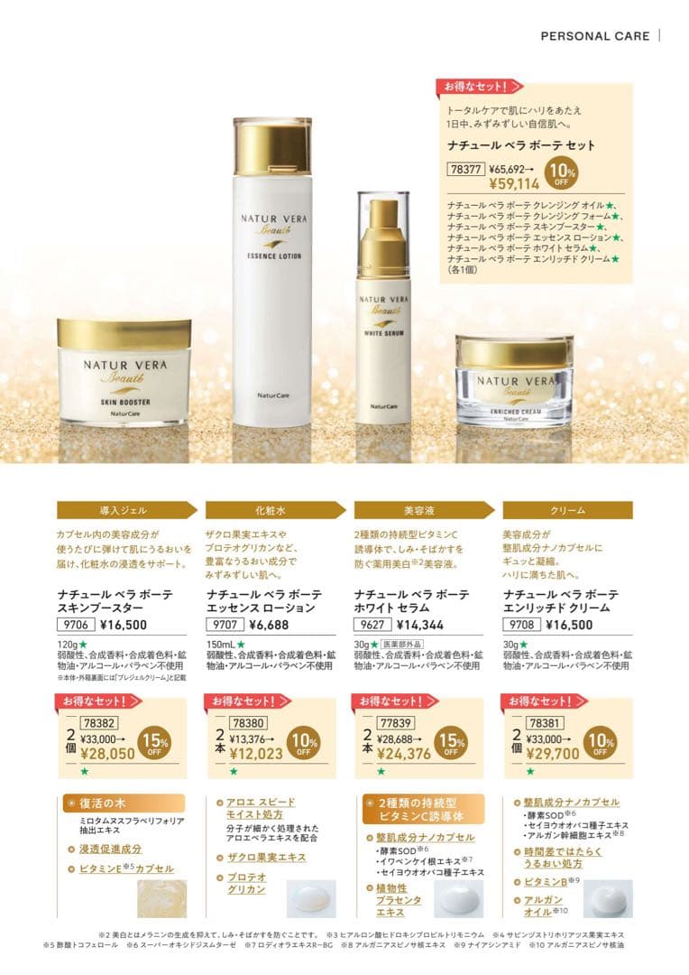 タッパーウェア ナチュール ベラ ボーテ セット X2 ネイチャーケア