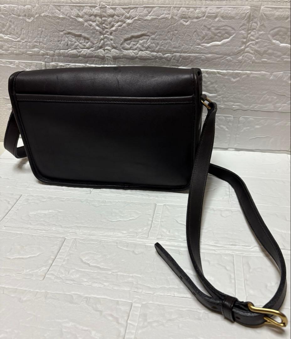 ✨美品✨　オールドコーチ　COACH黒 レザー ショルダーバッグ