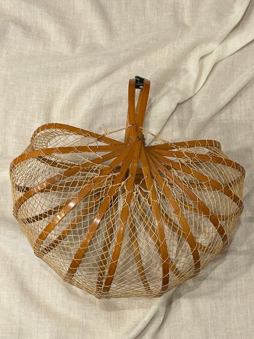 ヴィンテージ　ピーコックバッグ　カゴバッグ　竹　toro oz