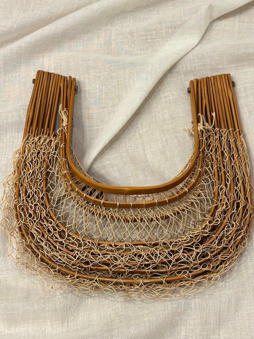 ヴィンテージ　ピーコックバッグ　カゴバッグ　竹　toro oz