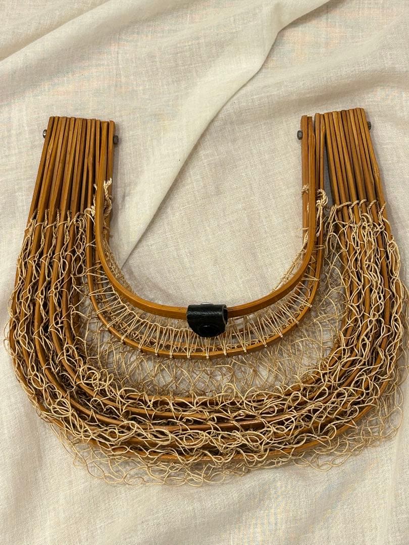 ヴィンテージ　ピーコックバッグ　カゴバッグ　竹　toro oz