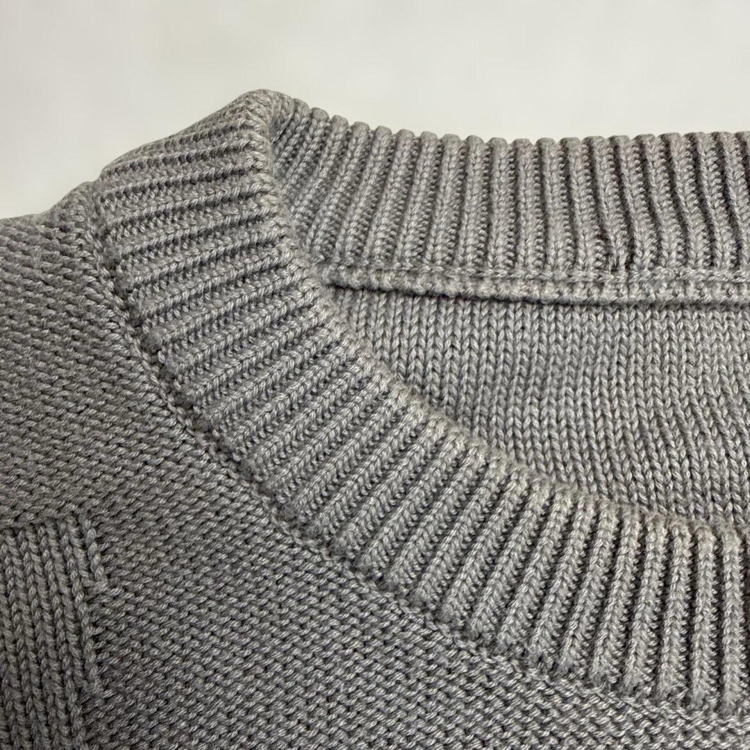 ルイヴィトン　LVロゴニット　グレー　Mサイズ相当