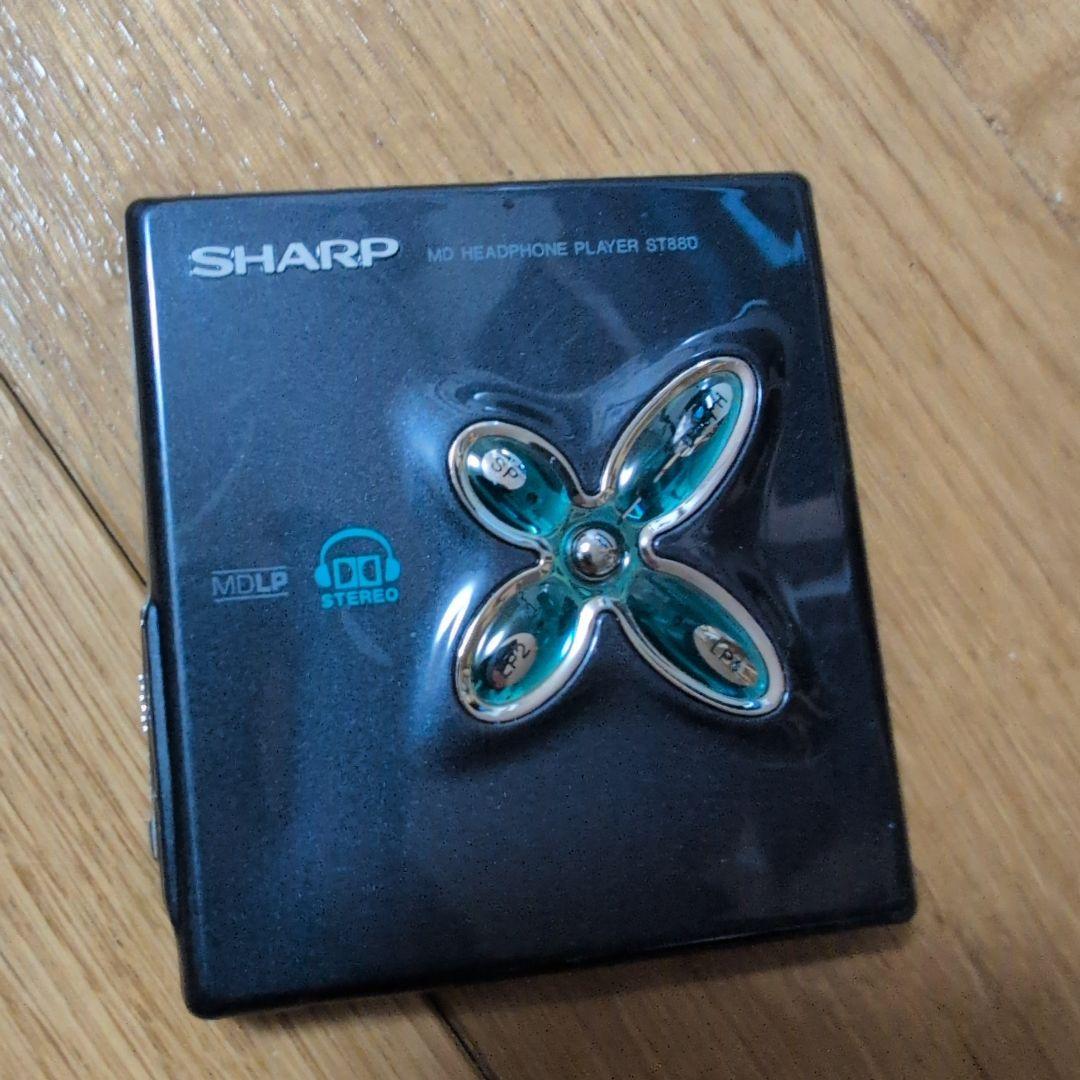 【高性能】SHARP☆ポータブル MD プレーヤー MD ST880-B