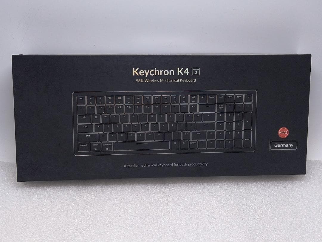 【動作確認済】Keychron K4 V2 ワイヤレスメカニカルキーボード 茶軸