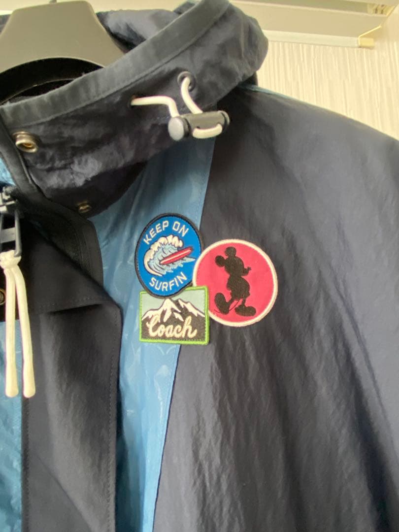coach コーチ　ネイビー/ブルー レインコート・ポンチョ　ミッキーコラボ