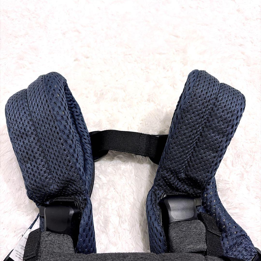 最上級モデルベビービョルン 美品✨ハーモニー ネイビーブルー メッシュ 抱っこ紐