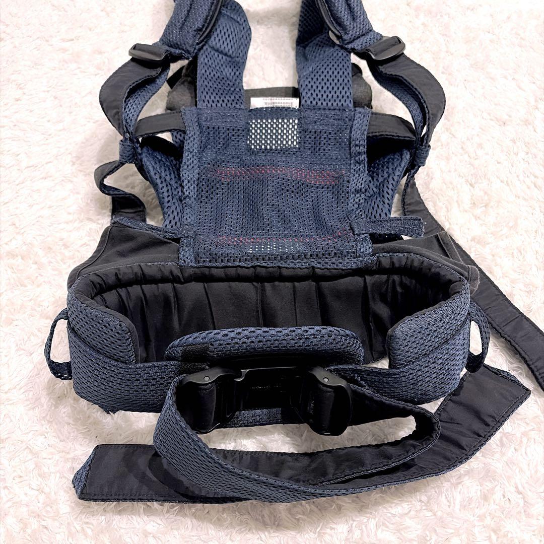 最上級モデルベビービョルン 美品✨ハーモニー ネイビーブルー メッシュ 抱っこ紐