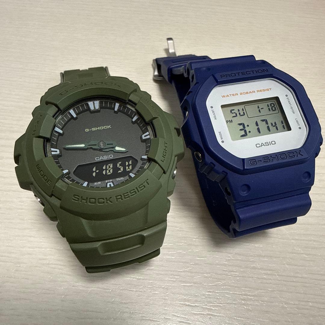 CASIO G-SHOCK DW-5600M G-100CU 2本セット