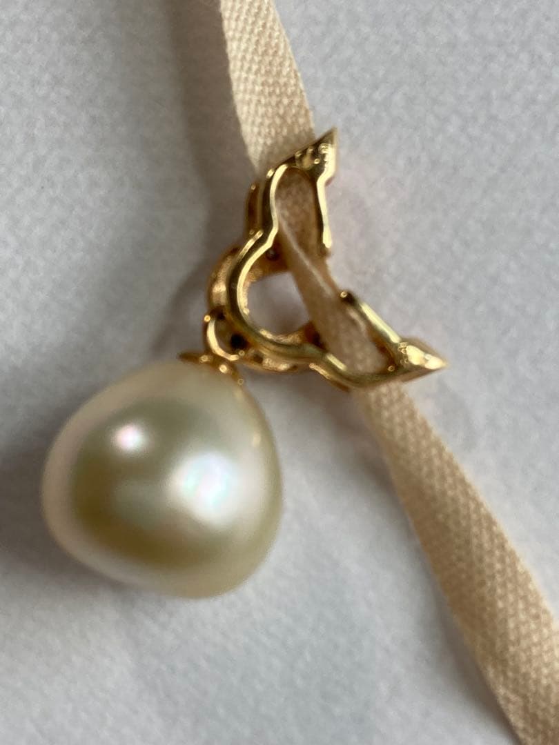 ペンダントトップ　パール　k18 ダイヤモンド