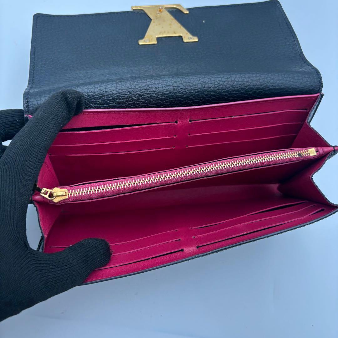 極美品　ルイヴィトン トリヨン ポルトフォイユ カプシーヌ 長財布