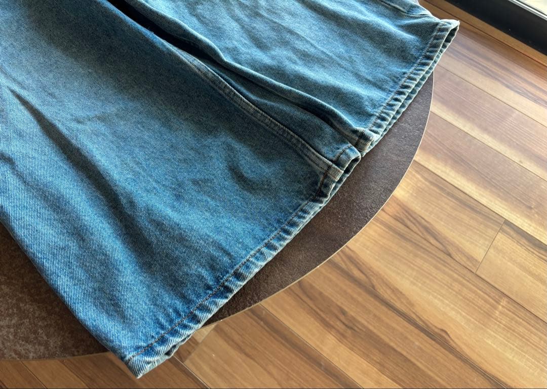 【美品】バレンシアガ ワイドデニム ミドル丈