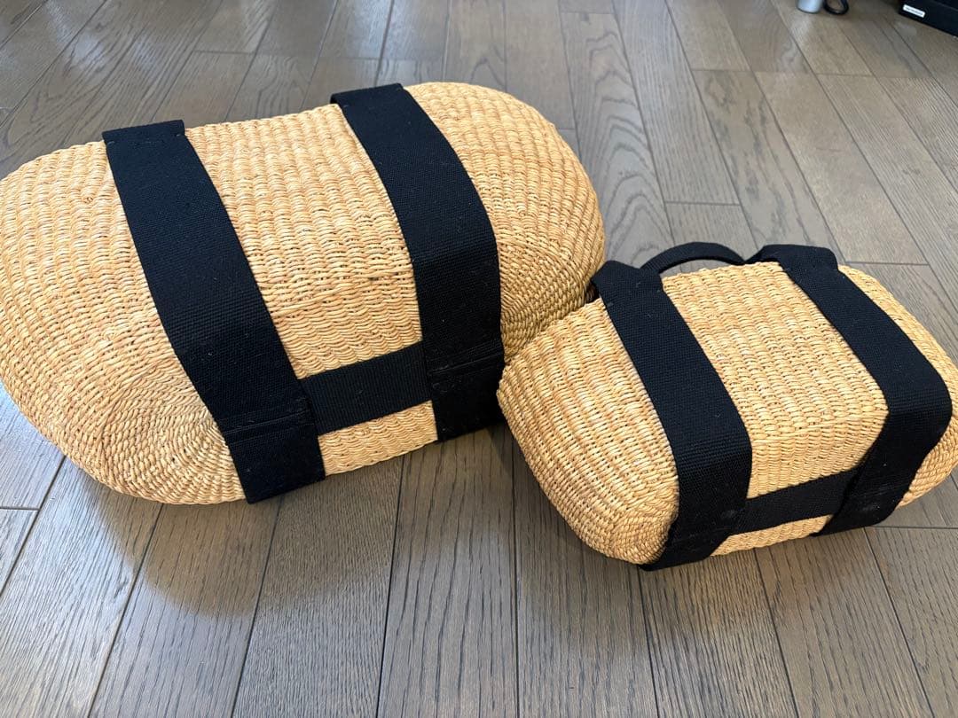 MUUN✿カゴバック✿ペア✿大小セット✿ブラック