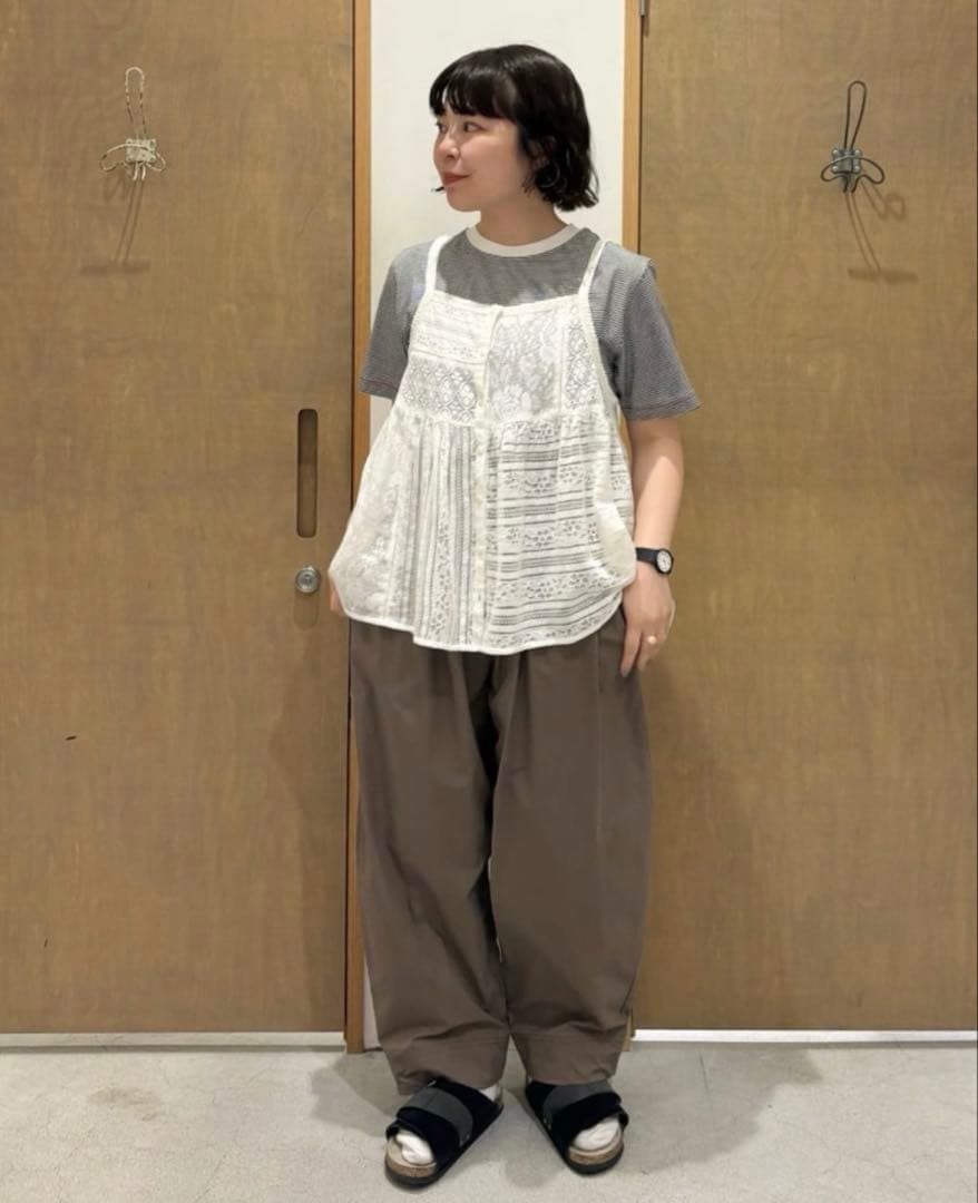 △indiaパッチワークレース キャミビスチェ