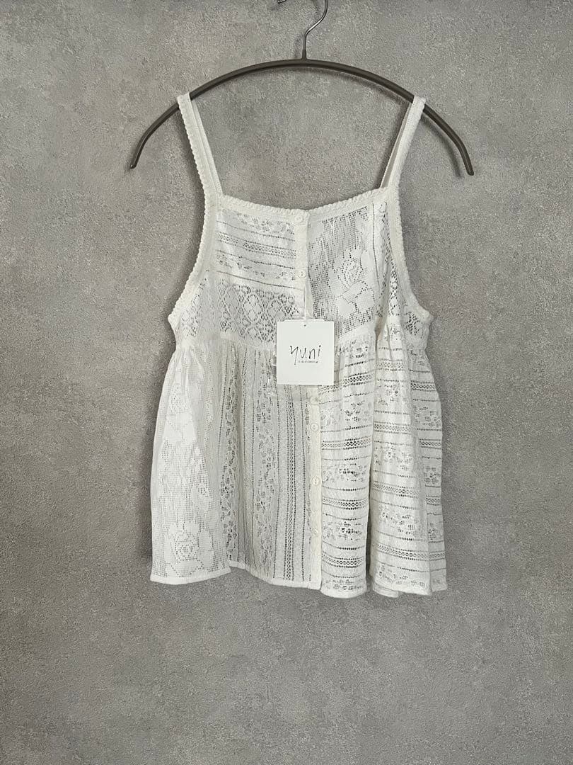 △indiaパッチワークレース キャミビスチェ