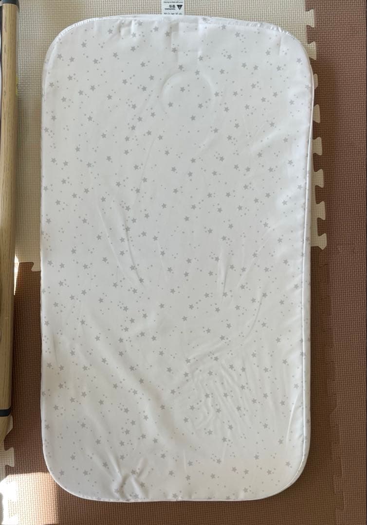 HZDMJ ベビーベッド ゆりかご 蚊帳付き 高さ調節可