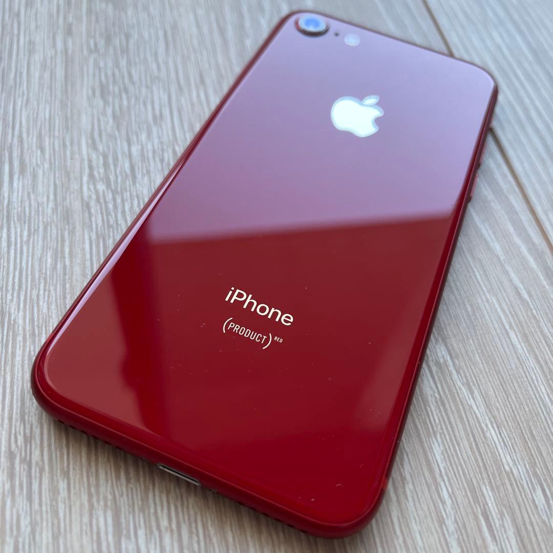 iPhone 8 レッド SIMフリー 256GB バッテリー67%
