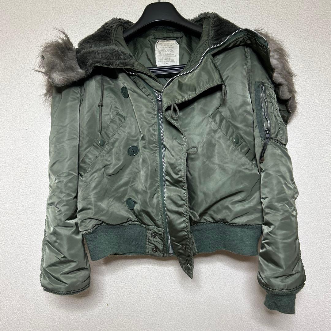 フライトジャケット　N2B 80s 短丈　alpha ミリタリー　最終値下げ