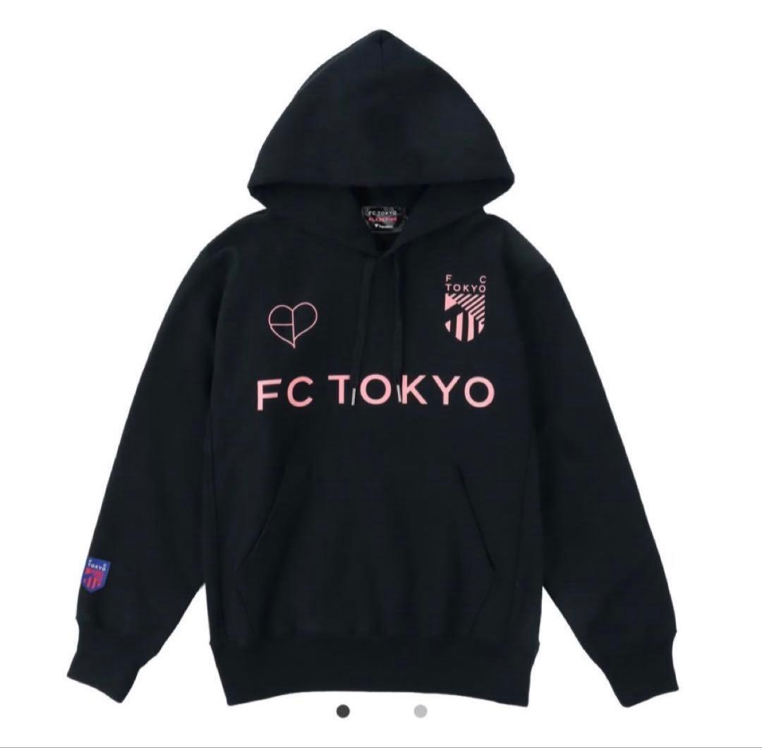 FC東京×BLACKPINK ロゴ　フーディ　ブラック Mサイズ