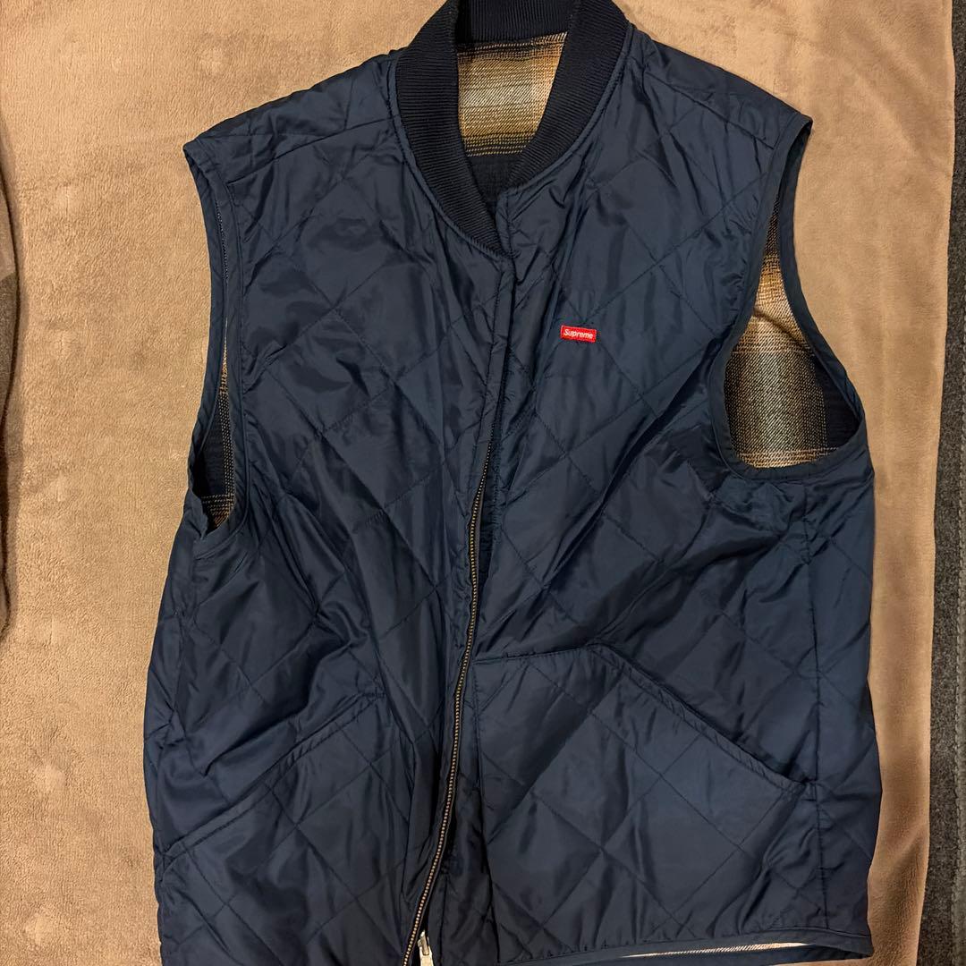 Supreme シュプリーム リバーシブル シャドウ プレイド ベスト