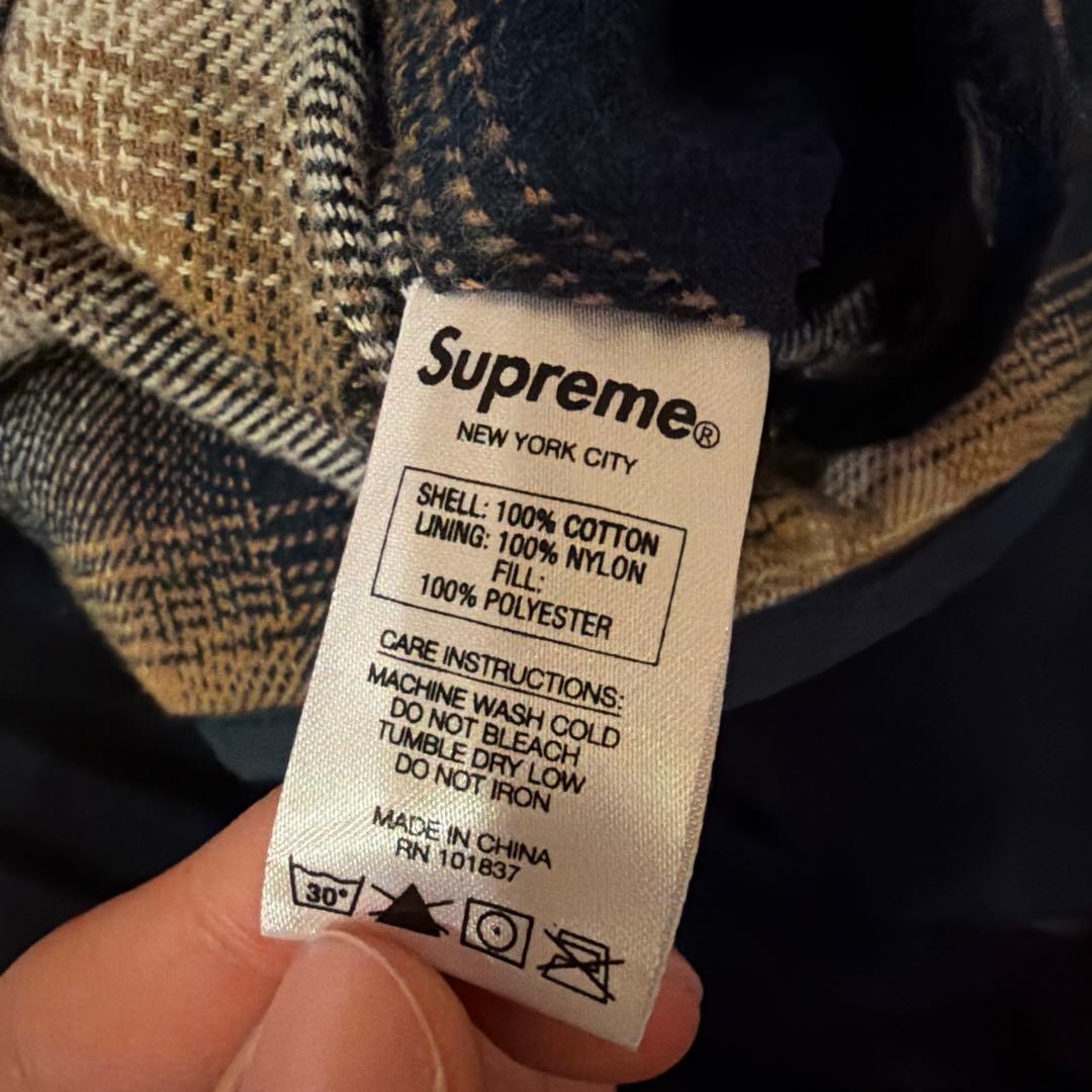 Supreme シュプリーム リバーシブル シャドウ プレイド ベスト