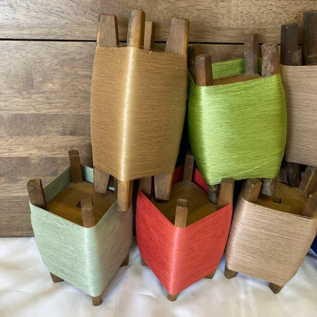 置物 木製 毛糸 当時物 昭和 レトロ モダン インテリア 小物 木製 糸巻き