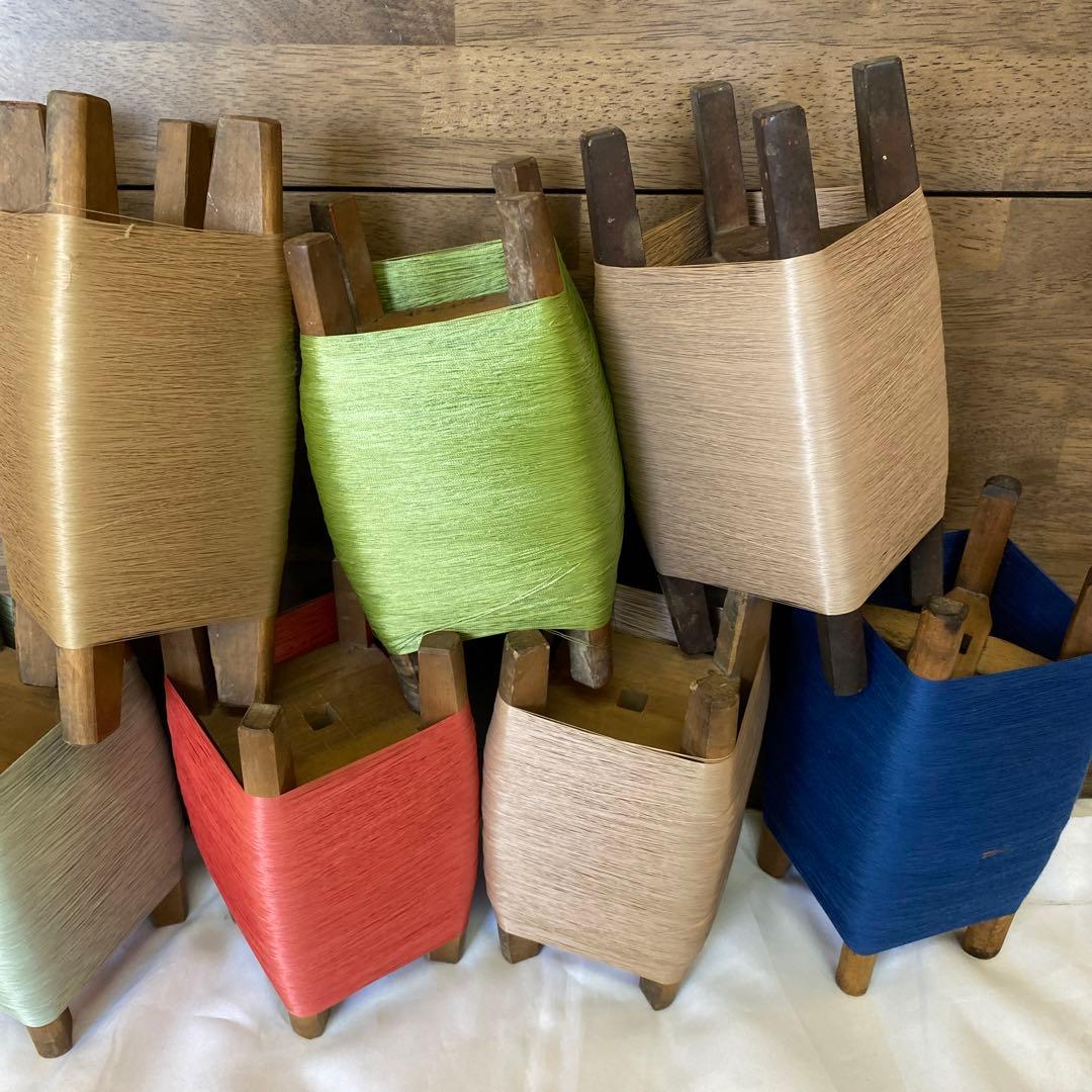 置物 木製 毛糸 当時物 昭和 レトロ モダン インテリア 小物 木製 糸巻き