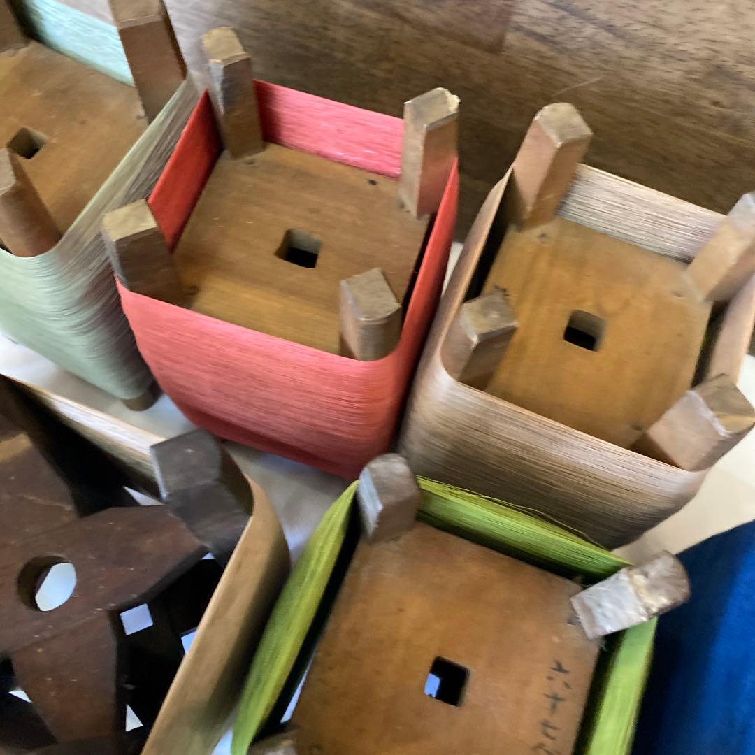 置物 木製 毛糸 当時物 昭和 レトロ モダン インテリア 小物 木製 糸巻き