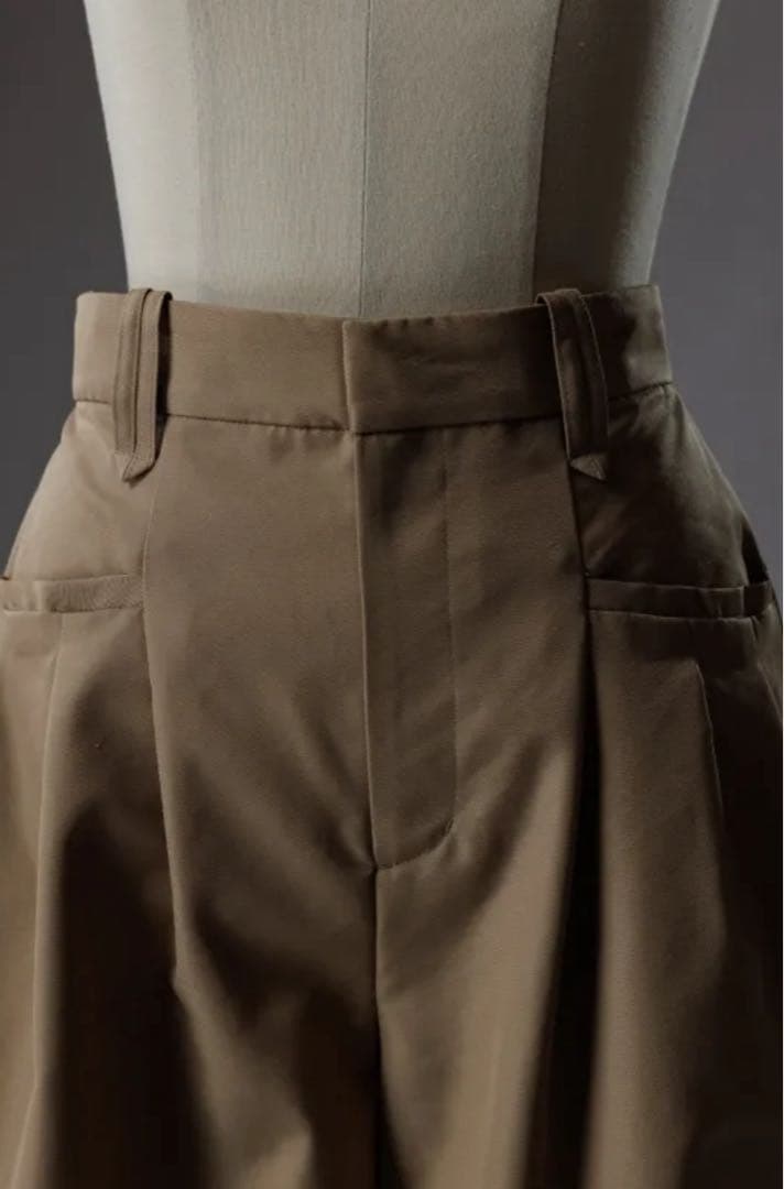 新品未使用タグ付T. japan tuck chino pants-38ベージュ