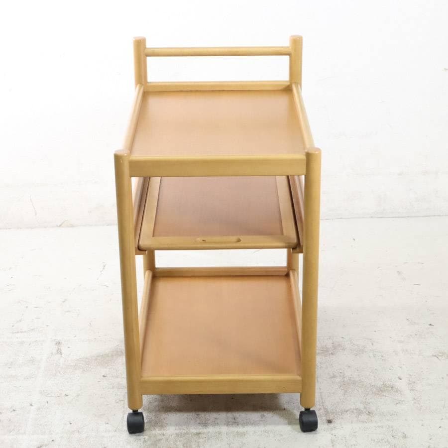 カリモク家具 キッチンワゴン PS6226NN トレー付き ナチュラル 高級家具