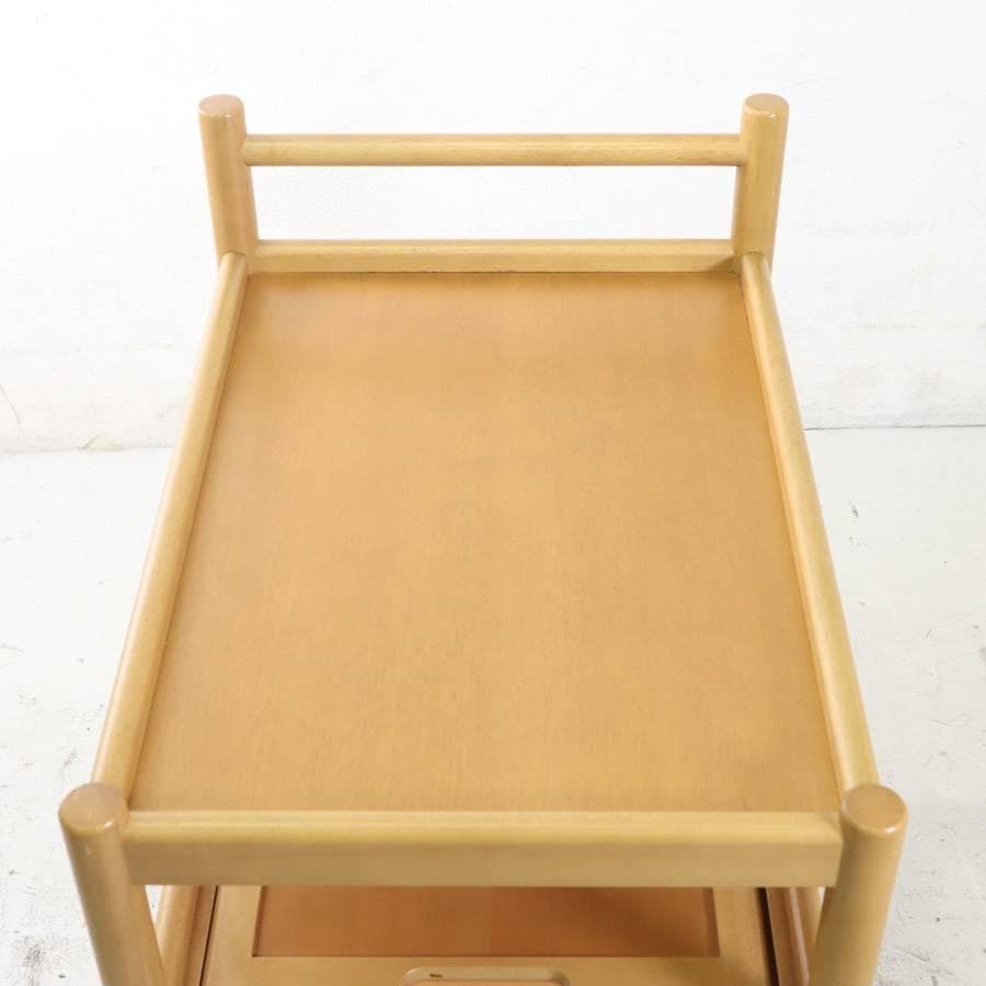 カリモク家具 キッチンワゴン PS6226NN トレー付き ナチュラル 高級家具