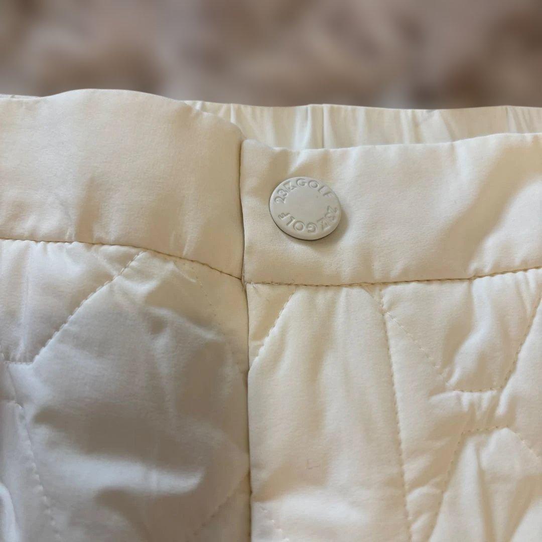 新品未使用】23区ゴルフ M 冬最強防寒パンツ キルティング テーパードパンツ