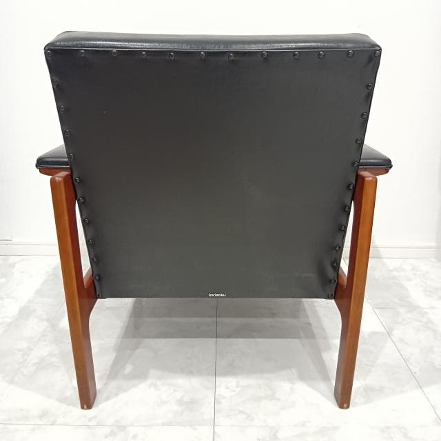 カリモク kチェア ワイドアーム　レザーkarimoku 60 ヴィンテージ