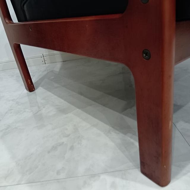 カリモク kチェア ワイドアーム　レザーkarimoku 60 ヴィンテージ