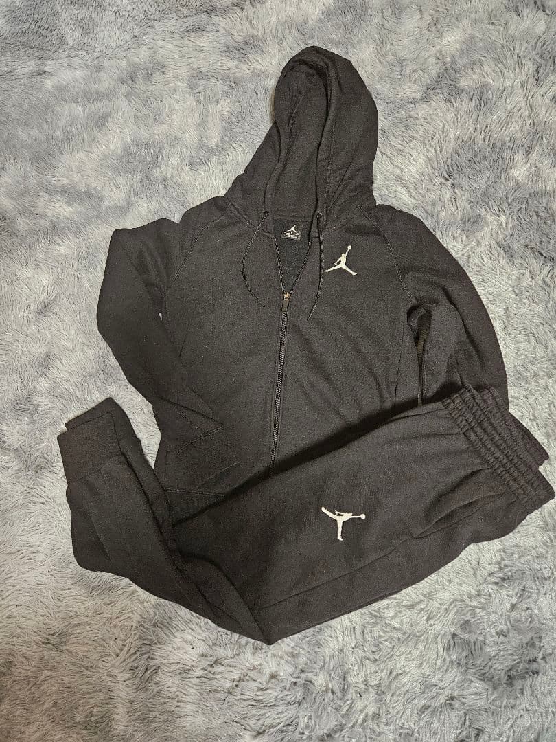 【Jordan】裏起毛フルジップフーディ＆ジョガーパンツ セットアップ Sサイズ