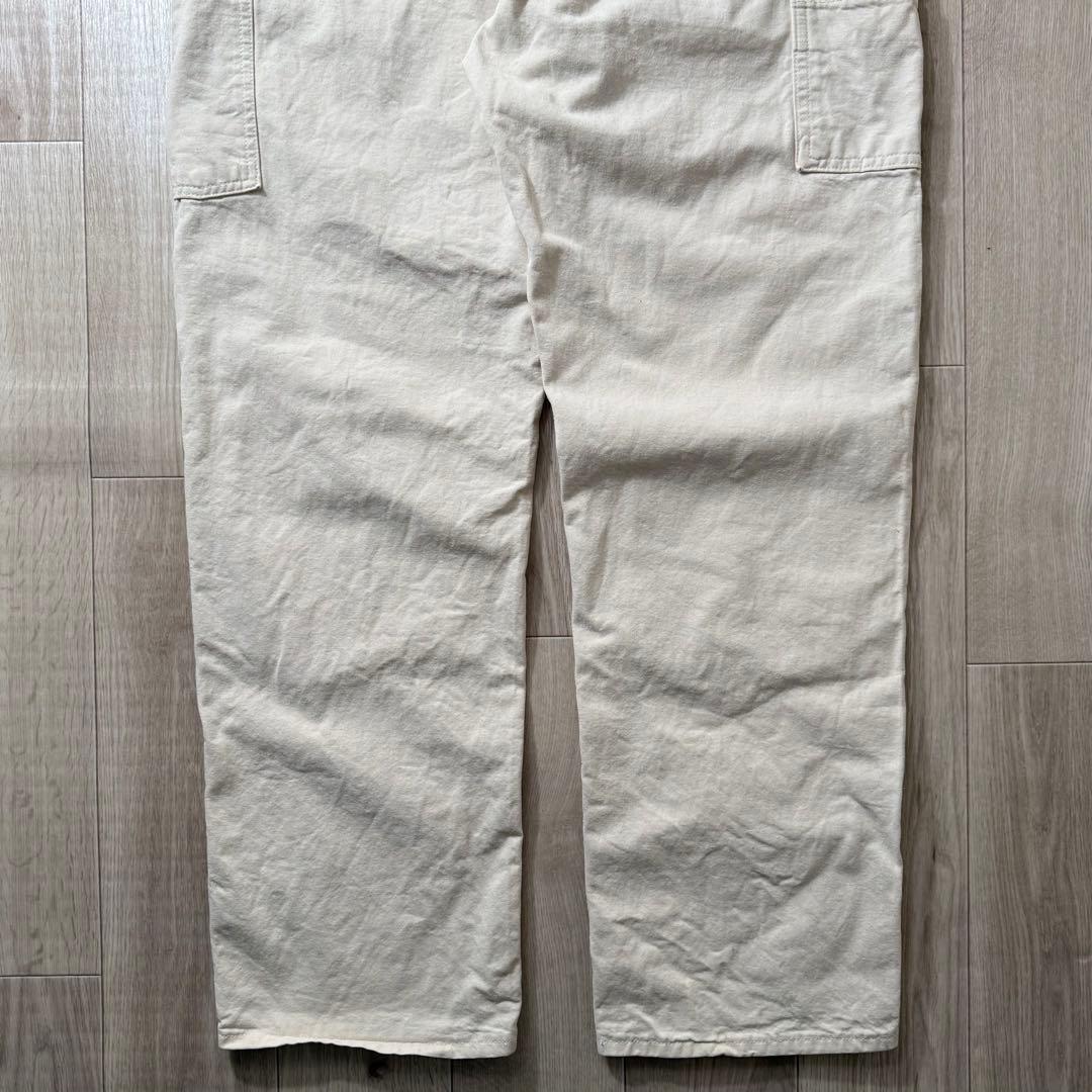 USA製！Carhartt カーハート ダブルニー ダックパンツ 生成り W36