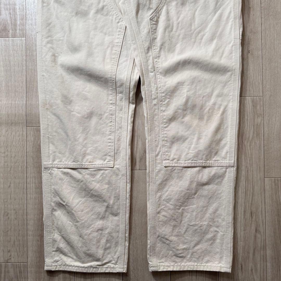 USA製！Carhartt カーハート ダブルニー ダックパンツ 生成り W36