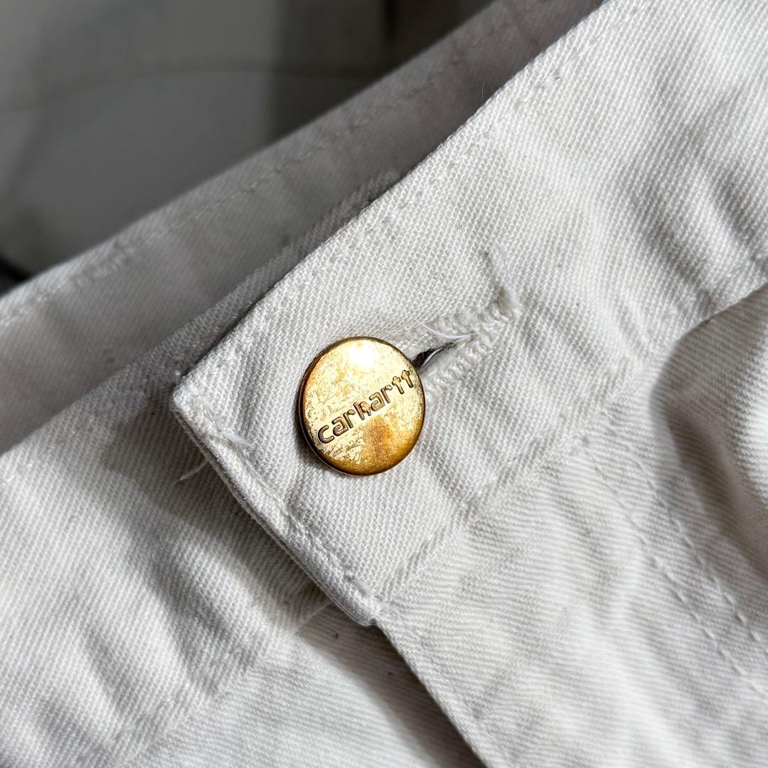 USA製！Carhartt カーハート ダブルニー ダックパンツ 生成り W36