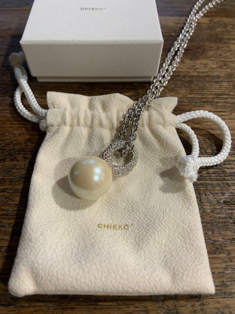 ⭐︎中古品⭐︎CHIEKO + パールネックレス シルバー