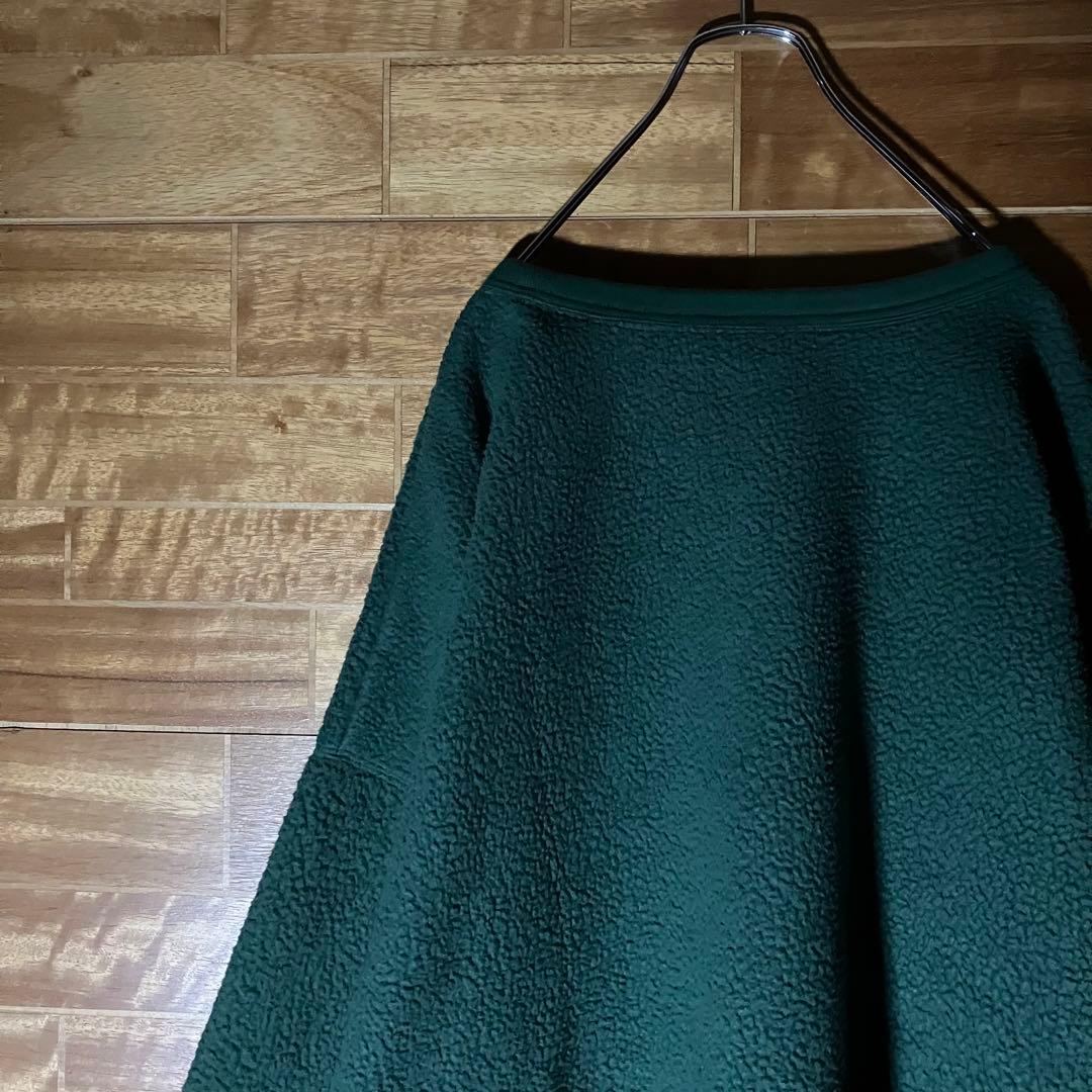 【希少】NIKE ボアスウェット　ゆるダボ　厚手　太アーム　緑　黒　白　XXL