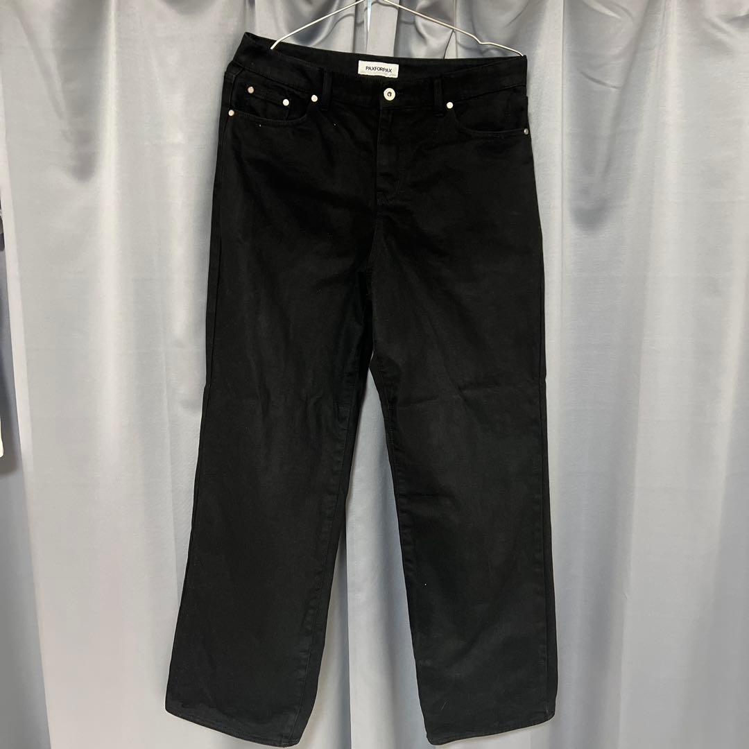 パンツ paxforpax SEMI WIDE PANTS(BLACK) size2