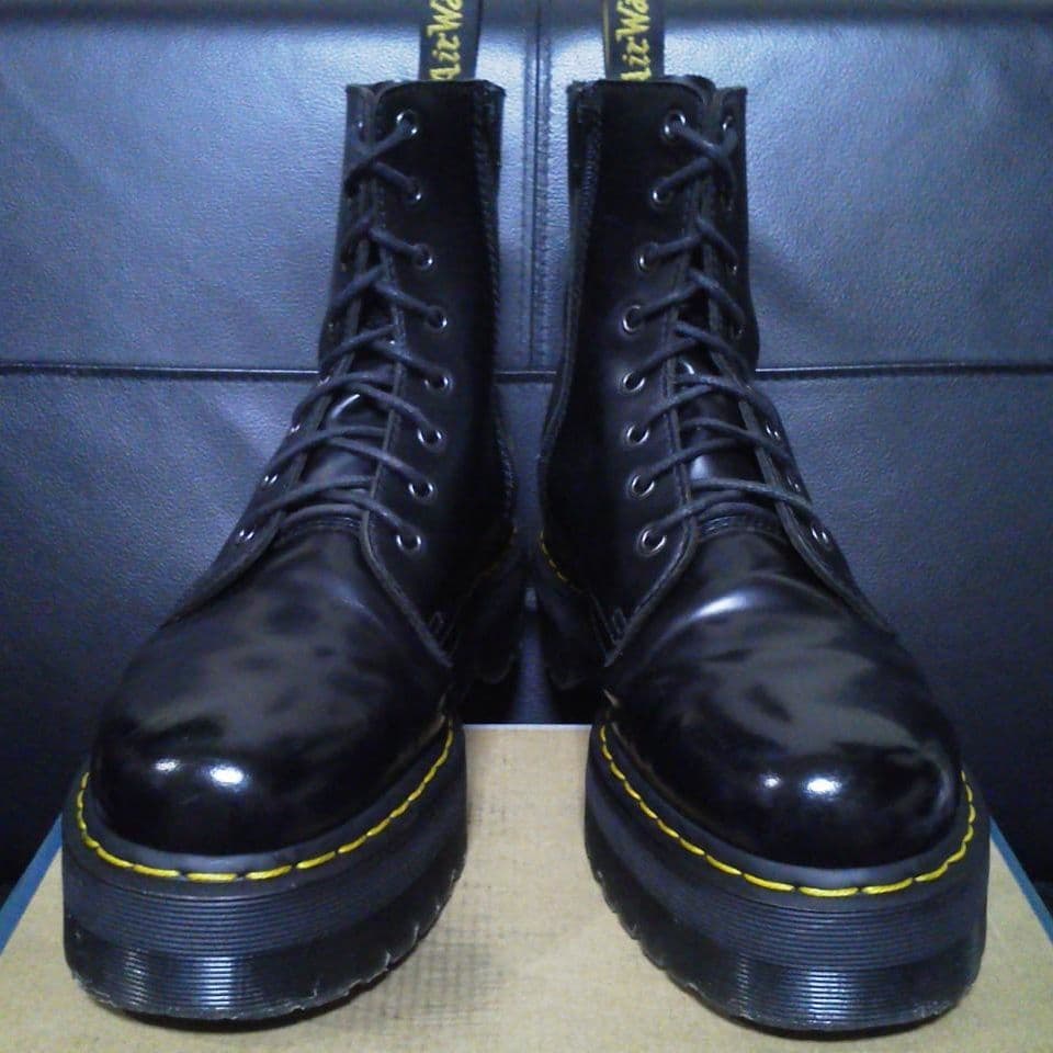 Dr.Martens JADON UK9 黒 厚底 8ホール ジェイドン